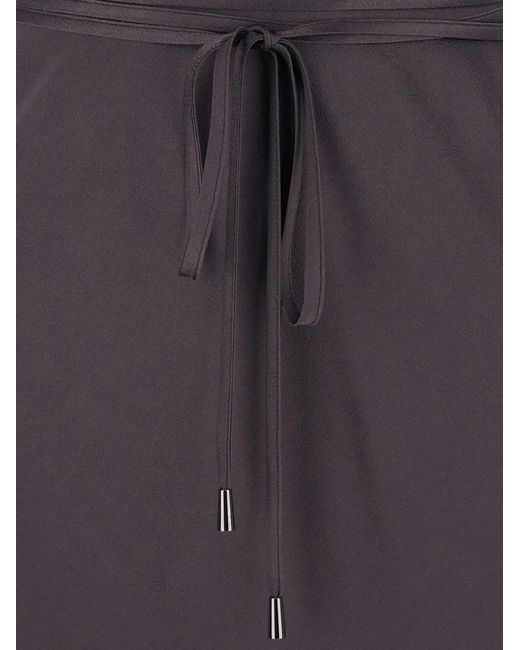 Antonelli Purple "Lukas Norberto" Fit Midi Dress
