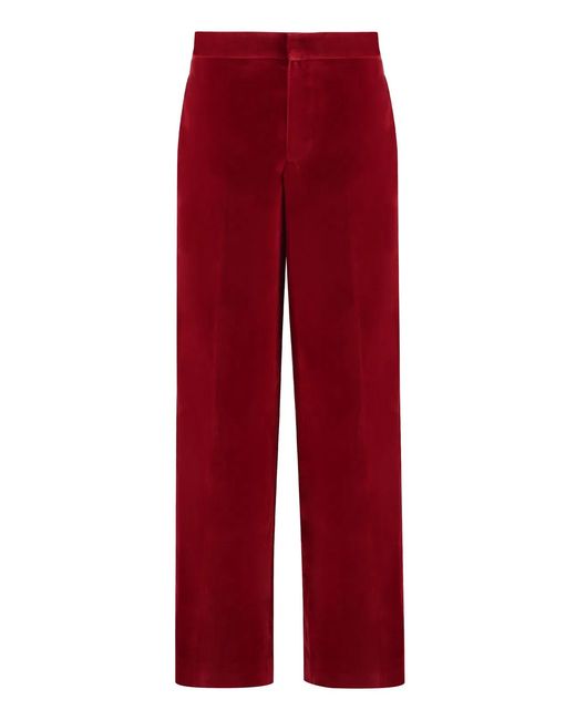 J.W. Anderson Red Velvet Trousers