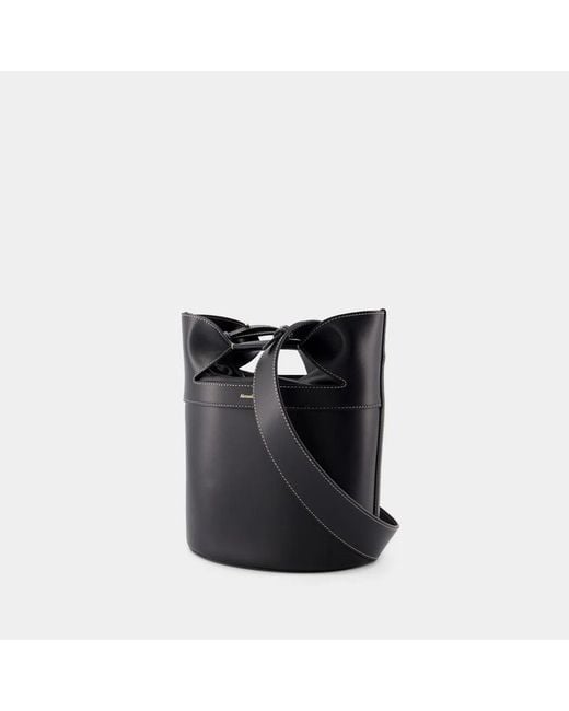 McQueen Black The Bucket Bow Crossbody