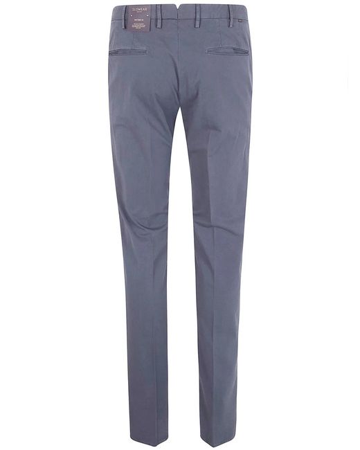 Incotex Blue Classic Chino Trousers for men