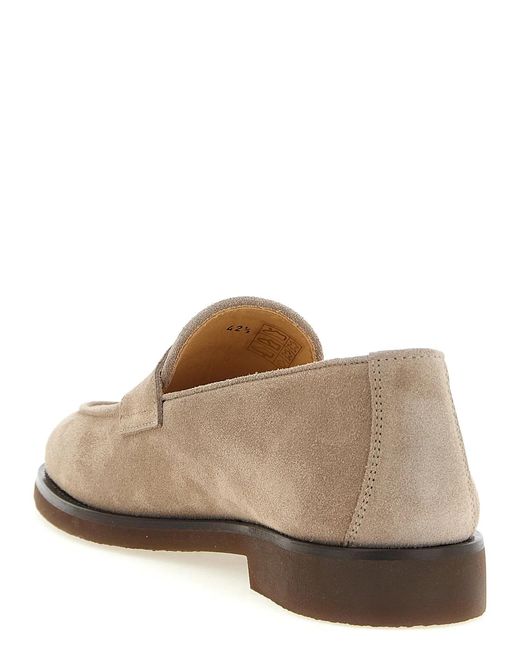 Brunello Cucinelli Brown 'Penny' Loafers for men