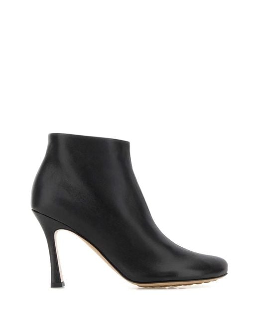 Bottega Veneta Black Rana Ankle Boot Lagoon Nappa