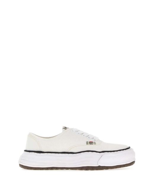 Maison Mihara Yasuhiro White Baker 26 Original Sole Canvas Low -Top Sneaker