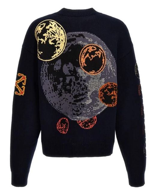 Off-White c/o Virgil Abloh Blue Moon Phase Canvas Cardigan for men