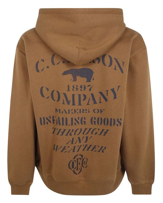 Filson Brown "Stencil Graphic" Hoodie for men