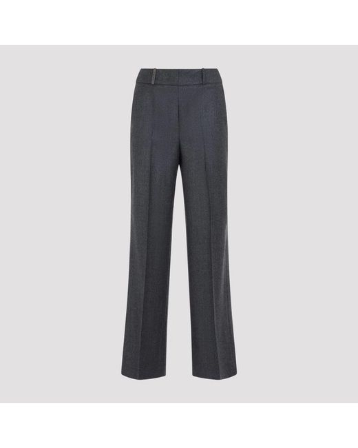 Peserico Blue Regular Pants