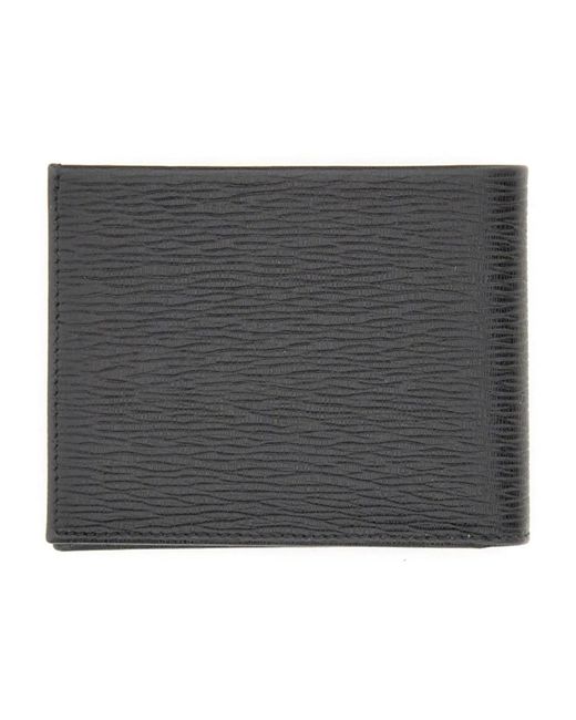 Ferragamo Black Portafoglio Gancini for men