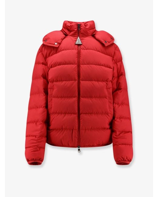 Moncler Red Montbrocq Down Jacket With Hood for men