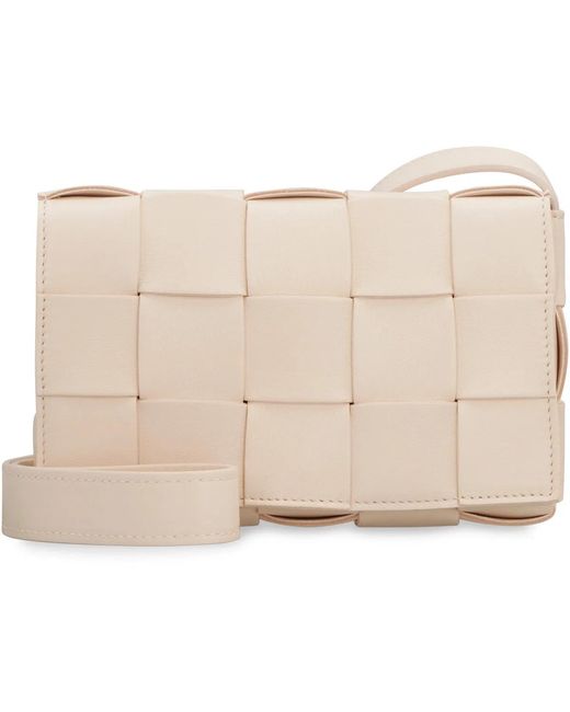 Bottega Veneta Natural Cassette Small Crossbody Bag