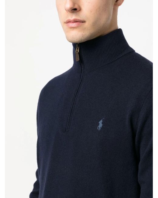 Polo Ralph Lauren Blue Long Sleeve Pullover for men