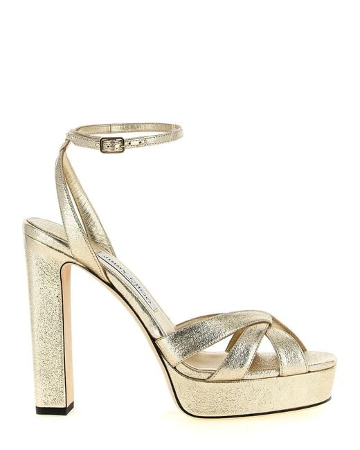 Jimmy Choo Metallic 'Kove' Sandals