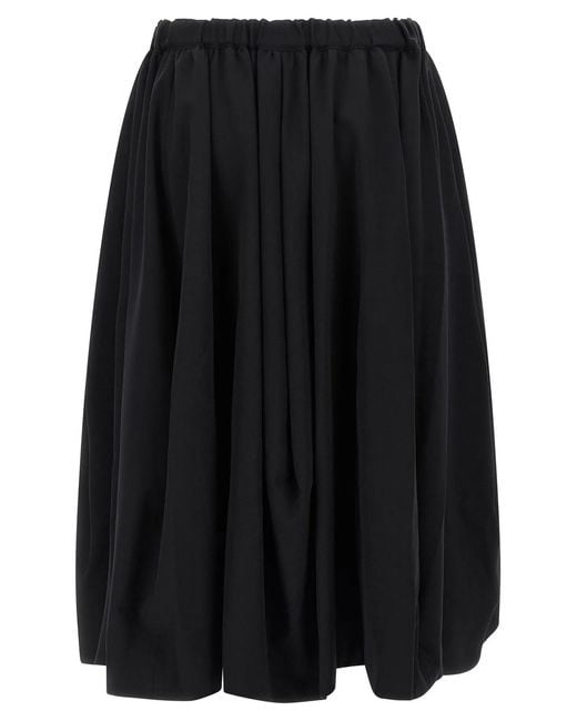 Comme des Garçons Black Wool Skirt