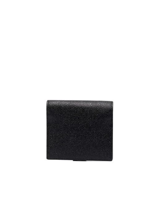Thom Browne White 3-Bow Card Holder W/ Chain Strap