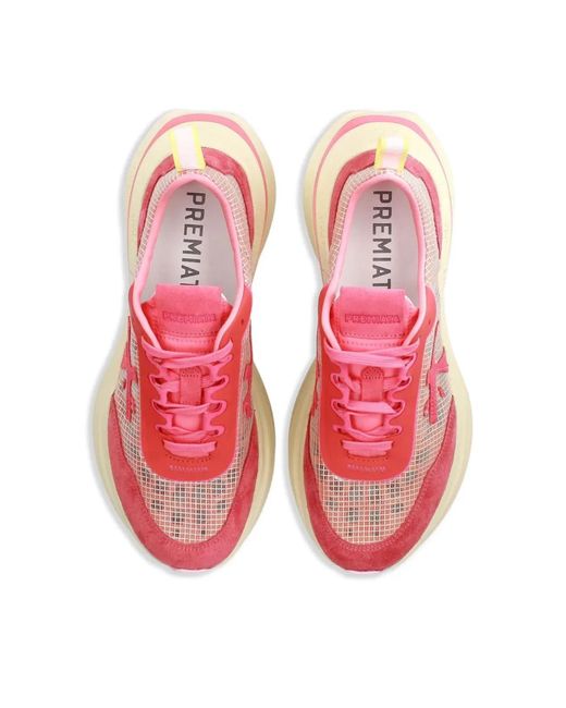 Premiata Pink Hill Timeless Chunky Sneakers