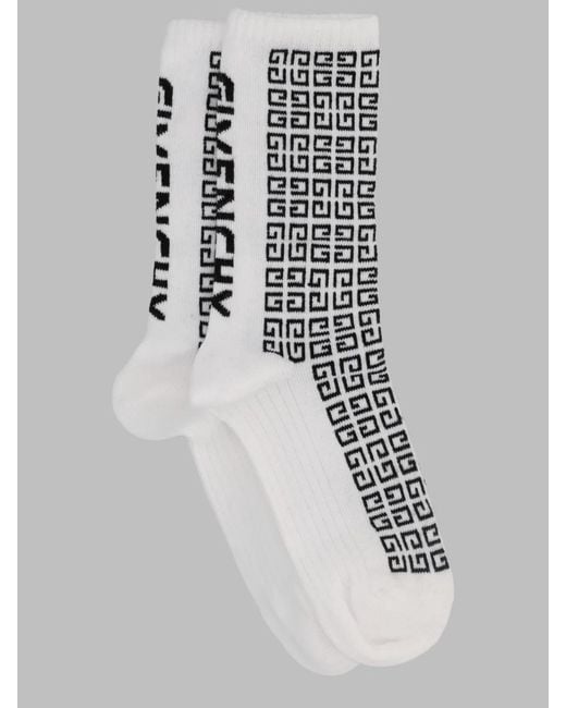 Givenchy White Girls Designer Socks