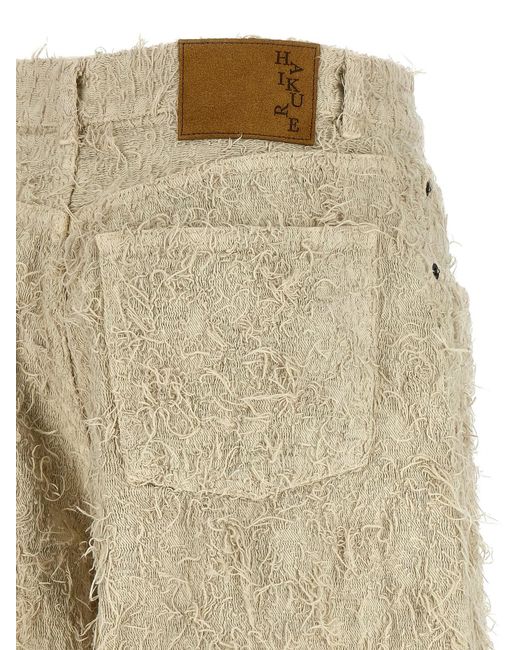 Haikure Natural Bermuda Shorts 'Becky Fur Denim'