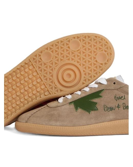 DSquared² Natural Leather Maple Leaf Sneakers for men