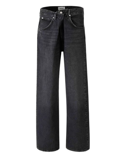 Agolde Black Cotton Jeans