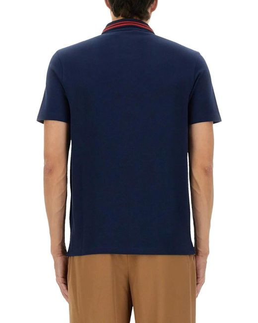 Valentino Blue Cotton Polo Shirts for men