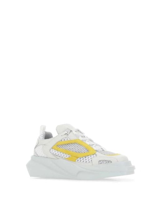 1017 ALYX 9SM Yellow Two-Tone Leather Hiking Sneakers