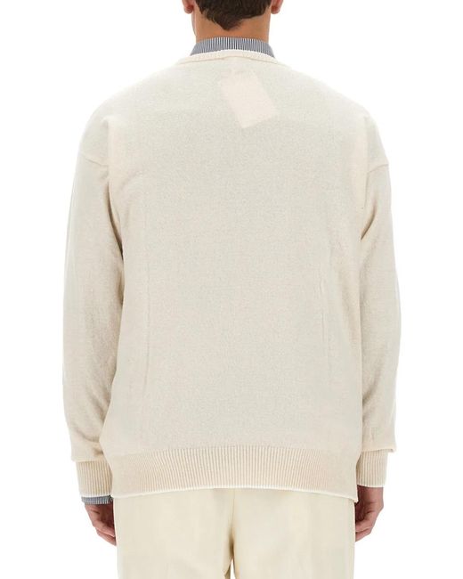 FAMILY FIRST White Jersey With Logo for men
