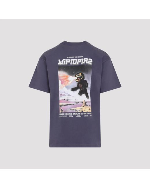 Carhartt Blue Shady Wiptopia Ii T-Shirt for men