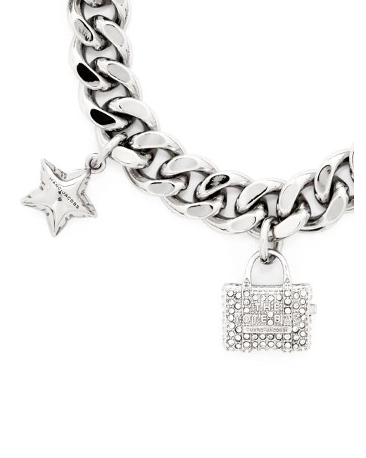 Marc Jacobs Metallic Tone Cuban-Link Chain Bijoux