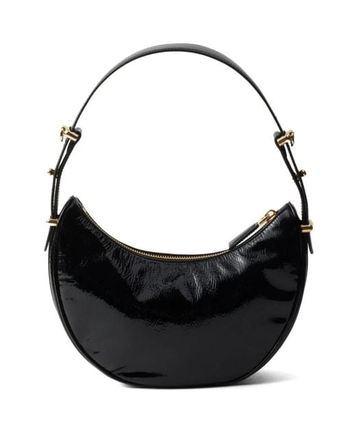 Prada Black Nappa Leather Geometric Bag