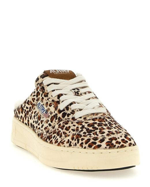 Autry Brown 'Medalist Easeknit' Sneakers