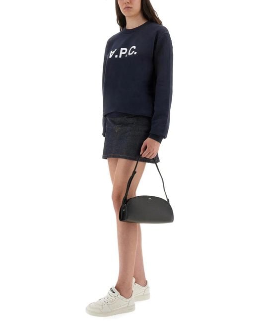 A.P.C. Blue Sweatshirt "Standard Grand Vpc Gots"
