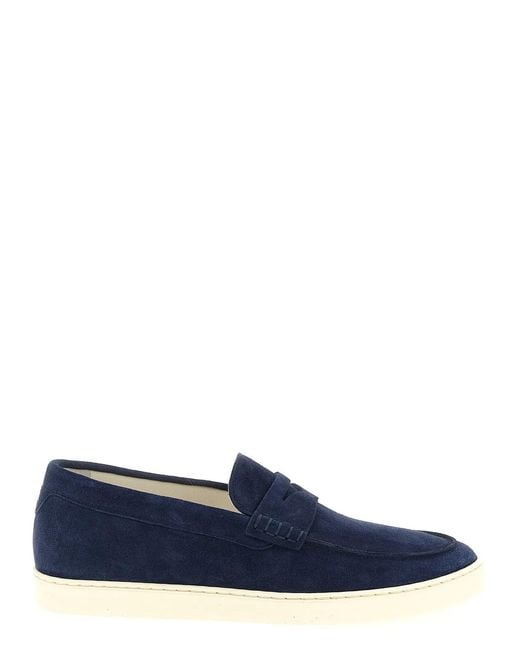 Brunello Cucinelli Blue Loafers Sneakers for men