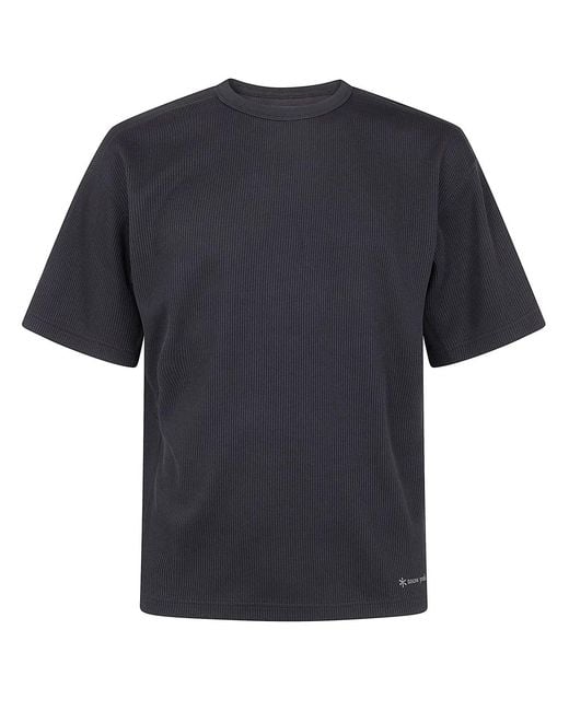 Snow Peak Black "Dry Thermal" T-Shirt for men