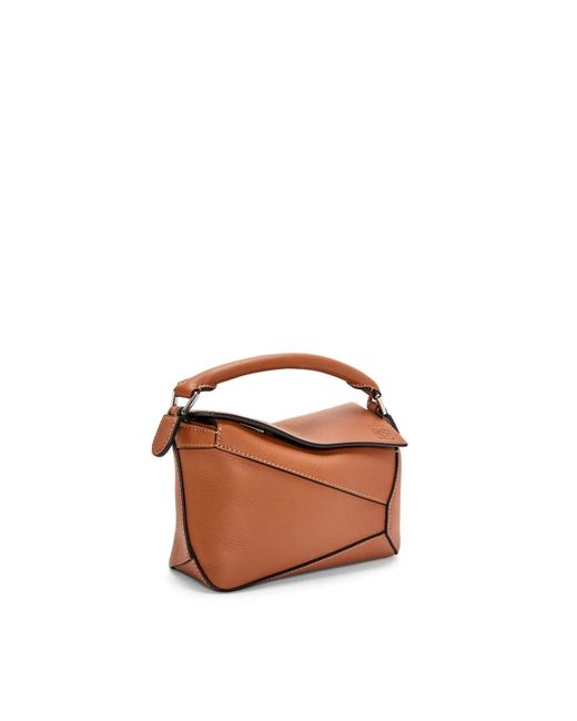 Loewe Brown Mini Puzzle Bag