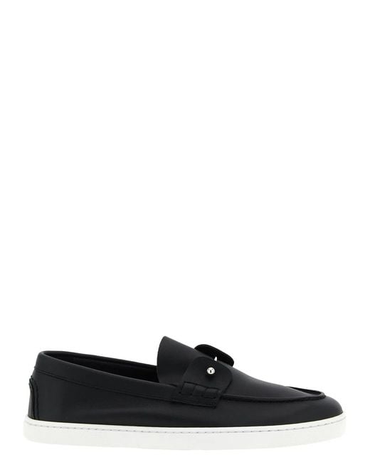 Christian Louboutin Black 'Chambeliboat' Loafers for men