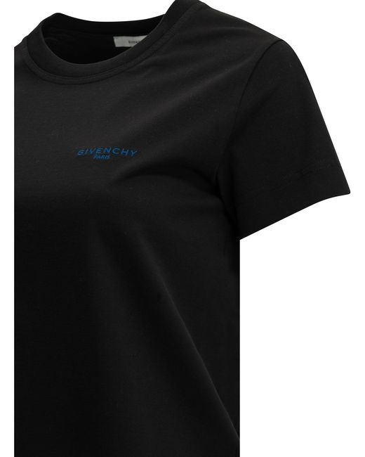 Givenchy Black Cotton Crewneck T-Shirt
