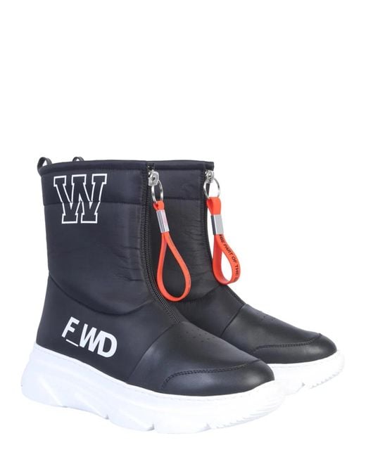 Forward Blue Leather Boot