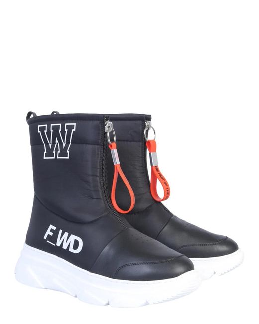 FWRD Blue Leather Boot