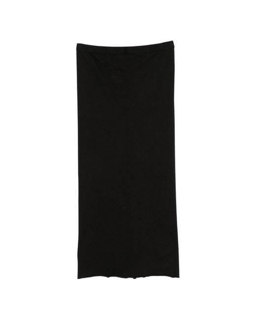 Rick Owens Black Soft Edfu Mini Skirt