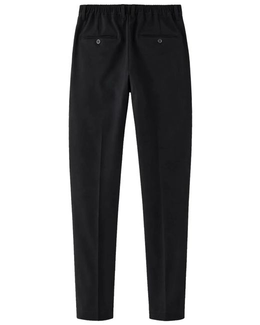 Dolce & Gabbana Black Dolce & Gabbana Straight Wool Pants for men