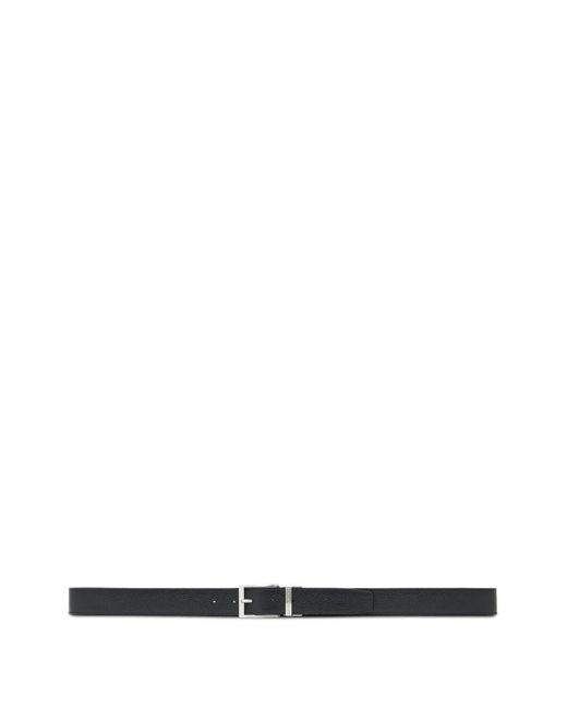 Emporio Armani White Leather Card Case And Belt Set for men