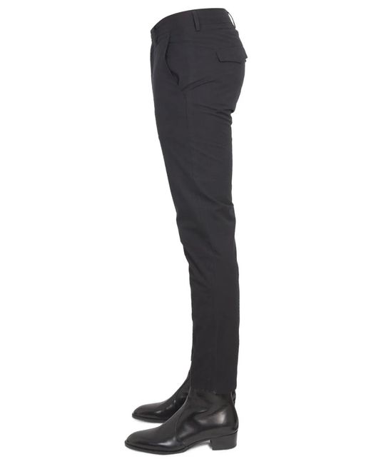 Department 5 Blue Pants With Logo Patch for men