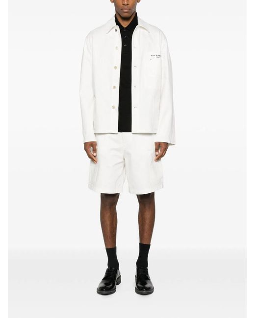 Givenchy White Denim Cotton Jacket for men