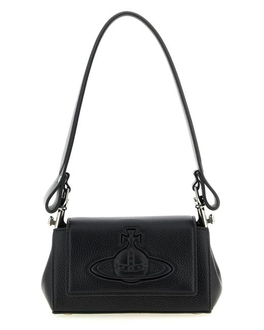 Vivienne Westwood Black 'Hazel' Small Shoulder Bag