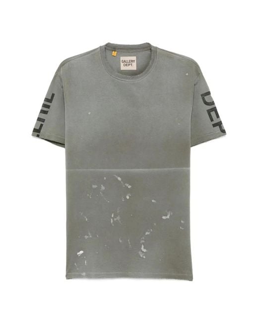 GALLERY DEPT. Gray Painted "French Collector" Tee for men