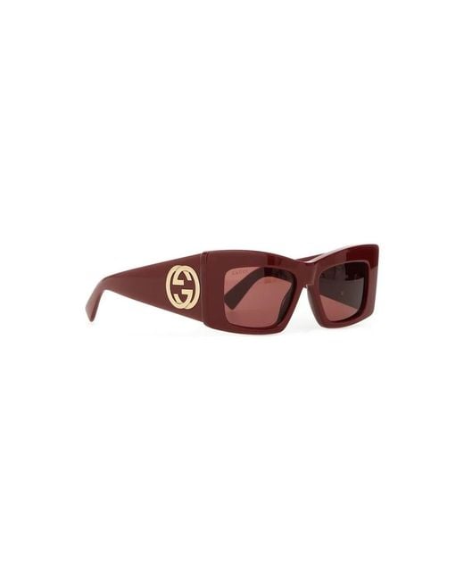 Gucci Red Square Sunglasses