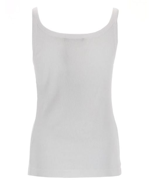 Dolce & Gabbana White Dolce & Gabbana Tank Top With Logo