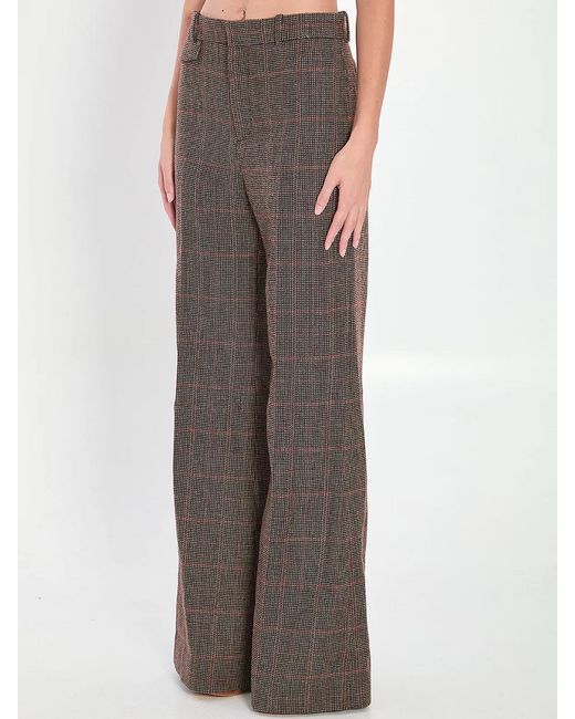 Chloé Brown Flared Trousers