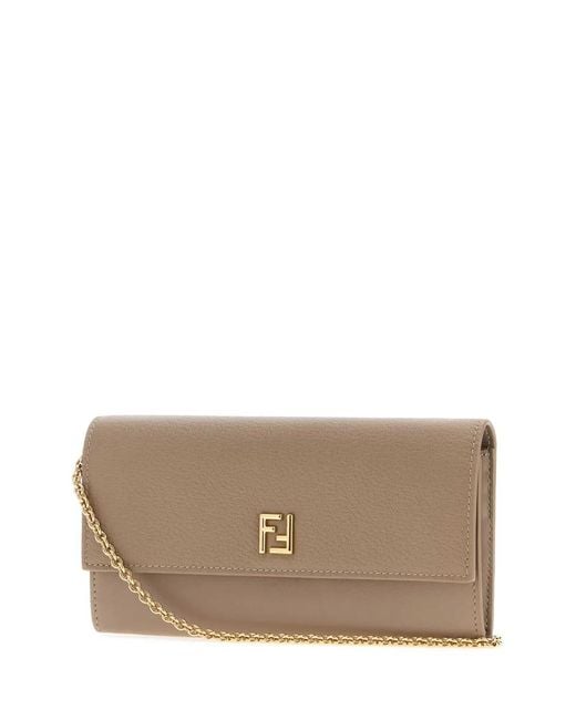 Fendi Gray Chain Wallet