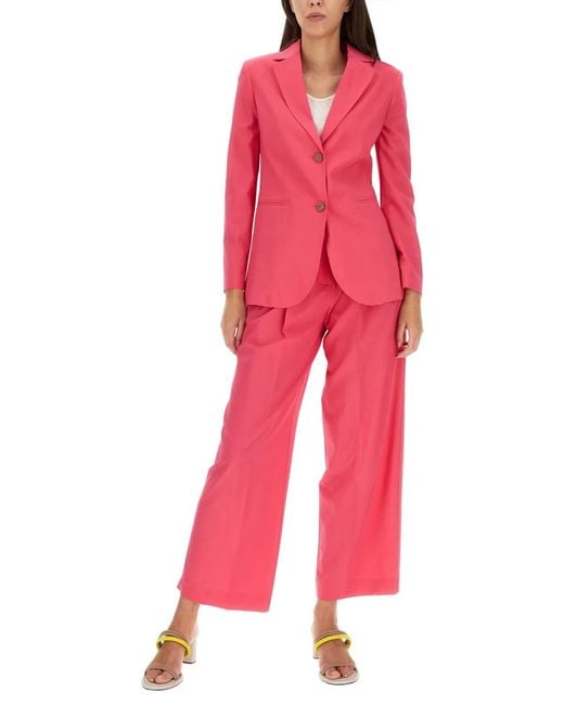 Alysi Pink Wool Pants