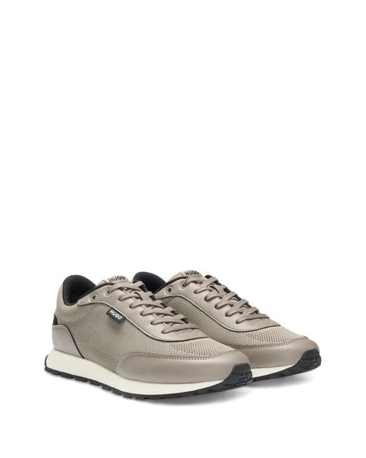 Boss Gray Open Shoes Sneakers for men